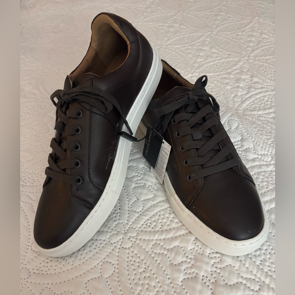 Banana Republic Dark Brown Leather Sneakers
